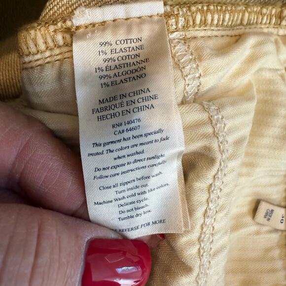 Women's Faherty Tan Wide Leg Pants Size 30 L (12/14) NEW - Picture 5 of 9